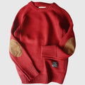 Carl - Langärmelig Rundhalsausschnitt Überdimensionale Strickpullover