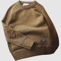Carl - Langärmelig Rundhalsausschnitt Überdimensionale Strickpullover