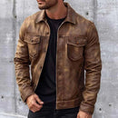Louis - Langärmelige Umlegekragen Jacke Mit Knöpfen