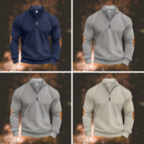 Ethan - Warmer Langärmelig Lose Halber Reißverschluss Pullover