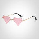Luisa – Stylische Sonnenbrille in Diamantform mit UV Schutz