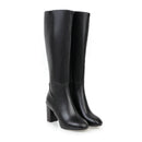Alina – Kniehohe Stiefel mit Reißverschluss und rutschfester Sohle für Komfort