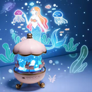 GlowSphere – Rotierender Traumthema Projektor mit Fernbedienung und Bluetooth Audio
