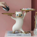 TidyCat – Dekorative Katzen Aufhänger Tablett Statue für Tischdekoration