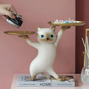TidyCat – Dekorative Katzen Aufhänger Tablett Statue für Tischdekoration