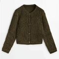 Renate - Lässige Strickjacke mit langen Ärmeln und Knöpfen