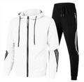 Paul - Langärmelig Reißverschluss Kapuzenpulli Mit Kordelzug Hose Trainingsanzug Satz