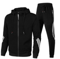 Paul - Langärmelig Reißverschluss Kapuzenpulli Mit Kordelzug Hose Trainingsanzug Satz