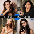BrushPure - Breite Paddle Haarbürste für kräuselfreies und gesundes Haar