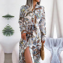 Elena – Schickes Langarmkleid Mit Blumenprint