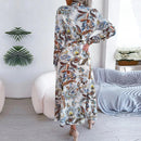 Elena – Schickes Langarmkleid Mit Blumenprint