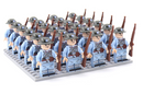 MilitaBlocks - WWII Militärbaukasten mit 21 Soldatenfiguren aus mehreren Nationen