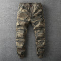 Henry - Camouflage Cargohose mit Knopf und Taschen