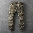 Henry - Camouflage Cargohose mit Knopf und Taschen