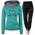 Ava - Warmer Langärmelig Kapuzenpulli Mit langen Hosen joggingSatz