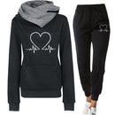 Ava - Warmer Langärmelig Kapuzenpulli Mit langen Hosen joggingSatz