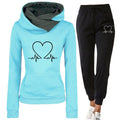 Ava - Warmer Langärmelig Kapuzenpulli Mit langen Hosen joggingSatz