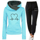 Ava - Warmer Langärmelig Kapuzenpulli Mit langen Hosen joggingSatz