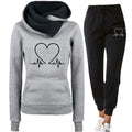 Ava - Warmer Langärmelig Kapuzenpulli Mit langen Hosen joggingSatz