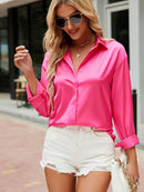 Selene -  Langärmelig Lose Passform Polobluse