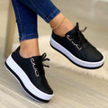 Alina - Luxuriöse Schnürsenkel Sneakers mit rutschfester Sohle für Komfort