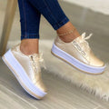 Alina - Luxuriöse Schnürsenkel Sneakers mit rutschfester Sohle für Komfort