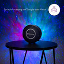 StarGlow - WiFi Smart Galaxie Stern Projektor mit 360° Aurora und Sternenlicht Effekt