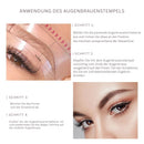 BrowGlam - Augenbrauenstempel Kit für perfekt geformte und definierte Brauen mit Pinseln