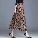 Sabine - Eleganter floraler Midirock mit hoher Taille und lockerer Passform