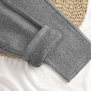Carl - Lässige Tailored Hosen mit hoher Taille Taschen und Knopf