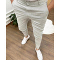 Adrian - Schlanke Passform Hose mit hohem Gummibund und funktionellen Taschen