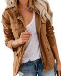 Sophia – Mittellange Jacke Mit Taschen