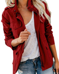 Sophia – Mittellange Jacke Mit Taschen