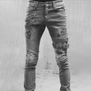 Jannik – Schlanke Passform Hose mit Schnallenriemen und Reißverschlussdetails