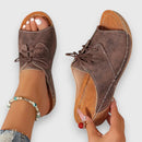 Gesine - Bequeme Vintage Sandalen mit offener Zehenpartie und rutschfester Sohle