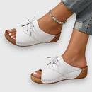 Gesine - Bequeme Vintage Sandalen mit offener Zehenpartie und rutschfester Sohle