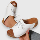 Gesine - Bequeme Vintage Sandalen mit offener Zehenpartie und rutschfester Sohle