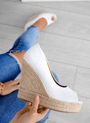 Selena - Lässig Rutschfest Wildleder Keil Absätze Schuhe