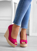 Selena - Lässig Rutschfest Wildleder Keil Absätze Schuhe