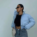 Carla - Bequeme Stehkragen Pufferjacke mit langen Ärmeln