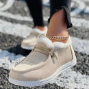 Freya - Luxuriöse Pelz gefütterte flache Schuhe mit rutschfester Sohle