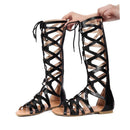 Luna - Lässige rutschfeste Sandalen mit geflochtenen und umlaufenden Riemen