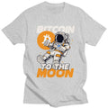 Leo - Lässiges Kurzarm-T-Shirt mit Mond-Druck