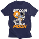 Leo - Lässiges Kurzarm-T-Shirt mit Mond-Druck