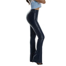 Emily – Schlanke Passform Schlaghose mit hoher Taille und Schlitzdetail