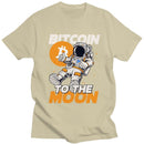 Leo - Lässiges Kurzarm-T-Shirt mit Mond-Druck