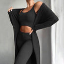 Carina - Dreiteiliges Fleece Jogging Set mit Jacke Hose und Shirt für Komfort