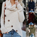 Lisa - Warmer Langärmeliger Rollkragenpullover Pullover Mit Schaltflächen