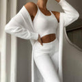 Carina - Dreiteiliges Fleece Jogging Set mit Jacke Hose und Shirt für Komfort
