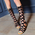 Luna - Lässige rutschfeste Sandalen mit geflochtenen und umlaufenden Riemen